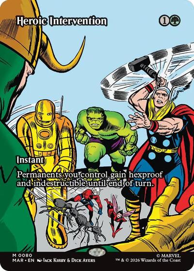 Heroic Intervention (0080) (Borderless) (Marvel Eternal-Legal) Near Mint