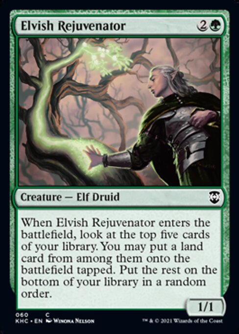 Elvish Rejuvenator (Commander 2021 Kaldheim) Light Play