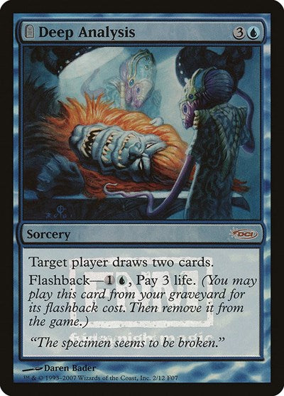 Deep Analysis (Promos: FNM) Heavy Play Foil