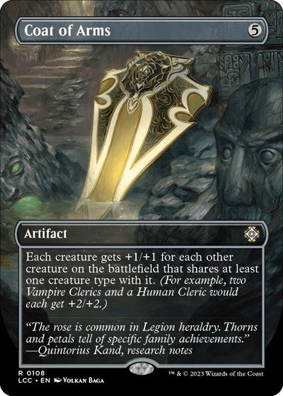Coat of Arms (Borderless) (Commander: The Lost Caverns of Ixalan) Light Play Foil