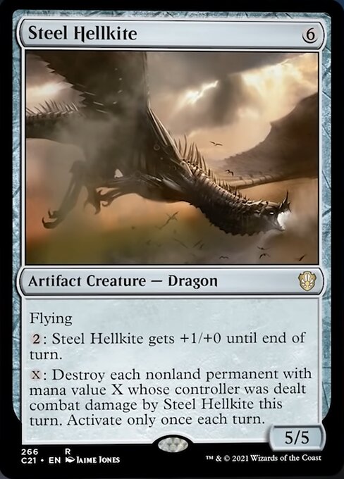 Steel Hellkite (Commander 2021 Strixhaven) Light Play