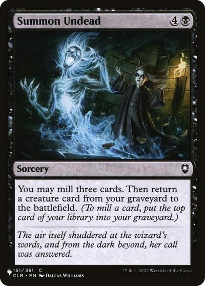Summon Undead (The List) Near Mint