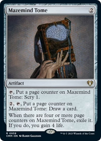 Mazemind Tome (Commander Masters) Near Mint