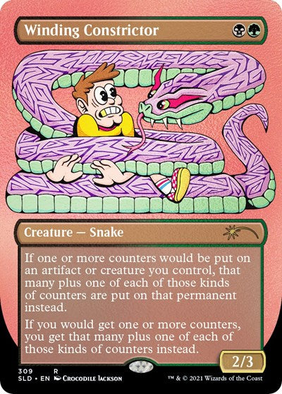 Winding Constrictor (Foil Etched) (Secret Lair) Light Play Foil