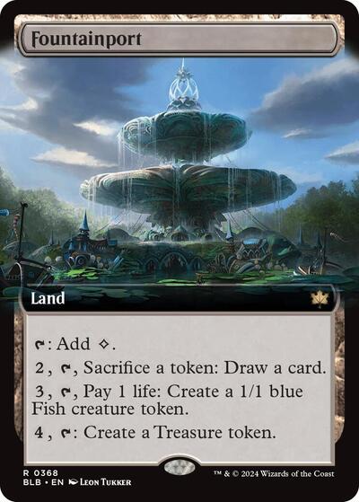 Fountainport (Extended Art) (Bloomburrow) Light Play