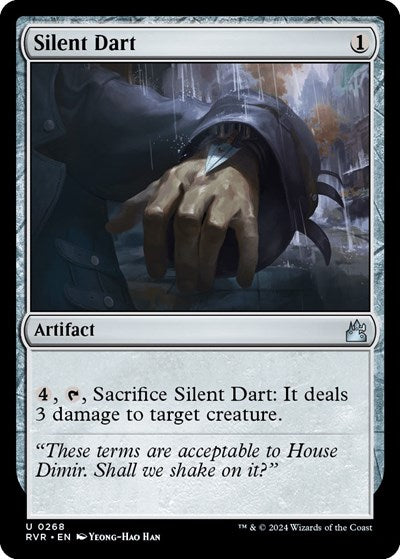 Silent Dart (Ravnica Remastered) Light Play Foil