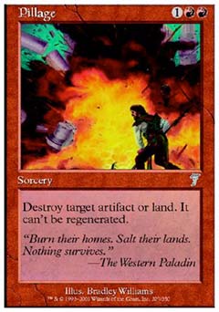Pillage (7th Edition) Light Play