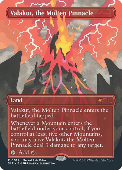 Valakut, the Molten Pinnacle (Secret Lair Showdown) Near Mint Foil