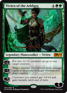 Vivien of the Arkbow (Magic 2019 Core Set) Medium Play Foil