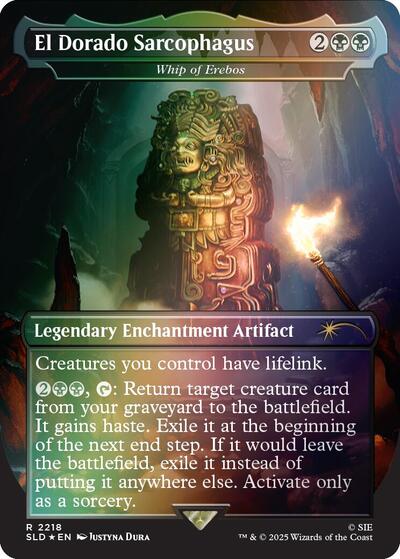 El Dorado Sarcophagus - Whip of Erebos (Rainbow Foil) (Secret Lair) Near Mint Foil