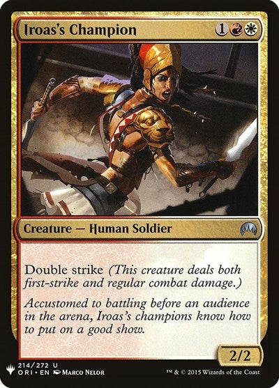 Iroas's Champion (Mystery Booster) Medium Play