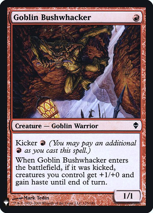 Goblin Bushwhacker (Mystery Booster Retail Edition Foils) Medium Play Foil