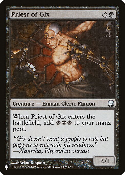 Priest of Gix (The List) Light Play