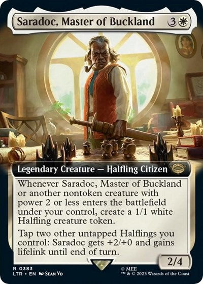 Saradoc, Master of Buckland (Extended Art) (Universes Beyond: The Lord of the Rings: Tales of Middle-earth) Near Mint