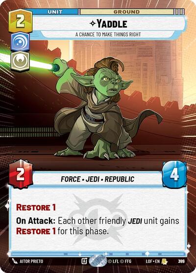Yaddle A Chance To Make Things Right (Hyperspace Foil) (Legends of the Force) Near Mint Foil