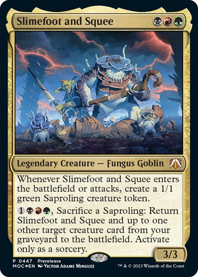 Slimefoot and Squee (Promos: Prerelease Cards) Near Mint Foil