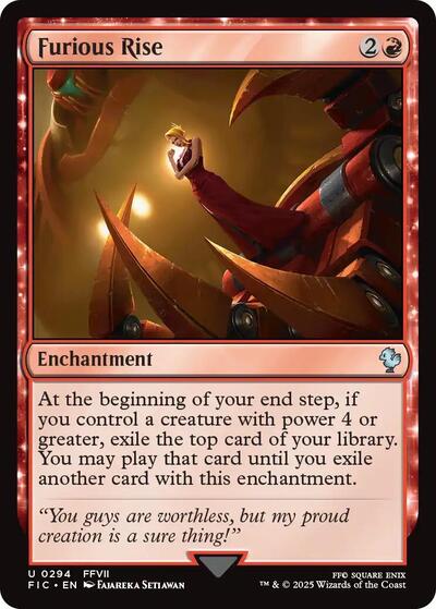 Furious Rise (Commander: FINAL FANTASY) Medium Play