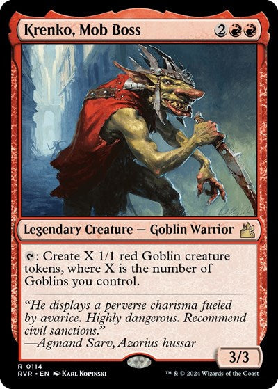 Krenko, Mob Boss (Ravnica Remastered) Near Mint