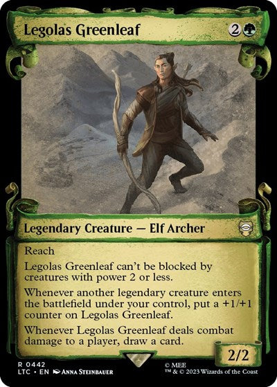 Legolas Greenleaf (Showcase Scrolls) (Commander: The Lord of the Rings: Tales of Middle-earth) Near Mint Foil