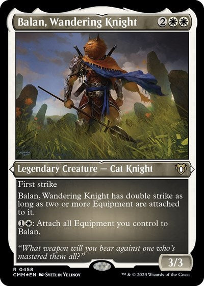 Balan, Wandering Knight (Foil Etched) (Commander Masters) Near Mint Foil