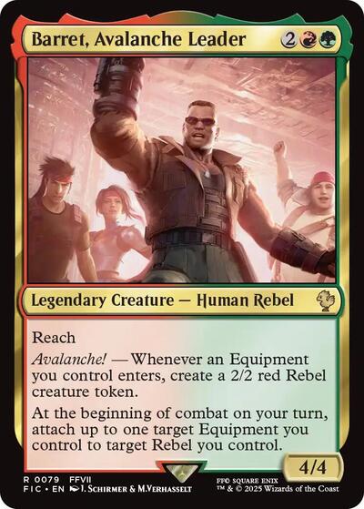 Barret, Avalanche Leader (Commander: FINAL FANTASY) Light Play