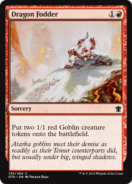 Dragon Fodder (Dragons of Tarkir) Light Play