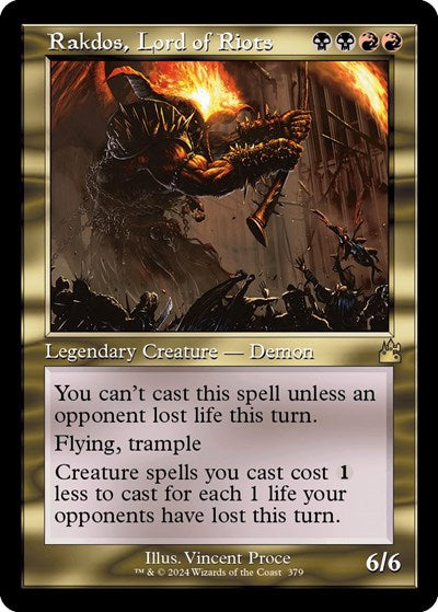 Rakdos, Lord of Riots (Retro Frame) (Ravnica Remastered) Near Mint