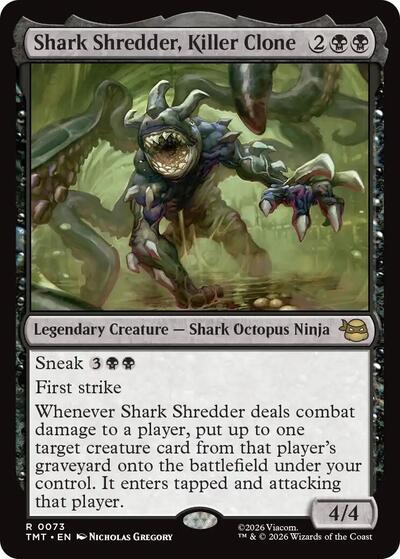 Shark Shredder, Killer Clone (Teenage Mutant Ninja Turtles) Near Mint Foil