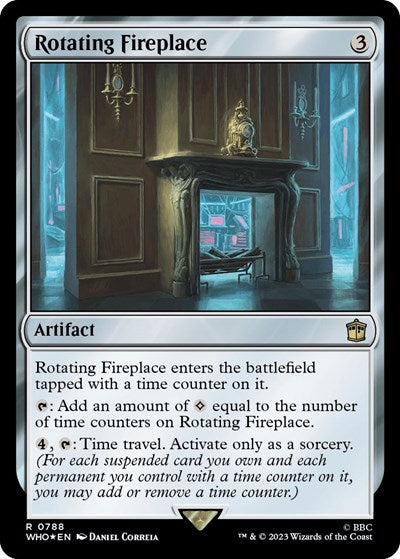 Rotating Fireplace (Surge Foil) (Universes Beyond: Doctor Who) Near Mint Foil