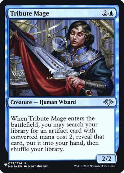 Tribute Mage (Secret Lair Commander: Heads I Win, Tails You Lose) Near Mint Foil