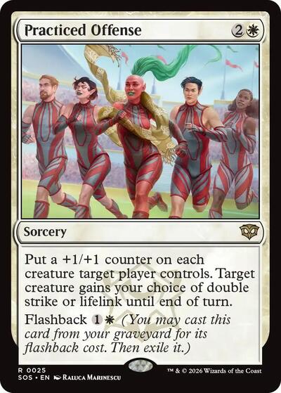 Practiced Offense (Secrets of Strixhaven) Light Play Foil
