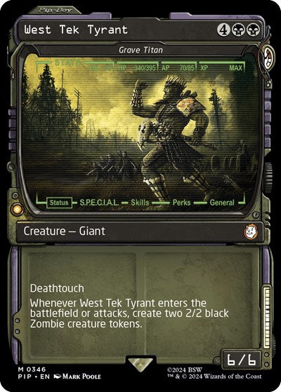 West Tek Tyrant - Grave Titan (Showcase) (Universes Beyond: Fallout) Near Mint