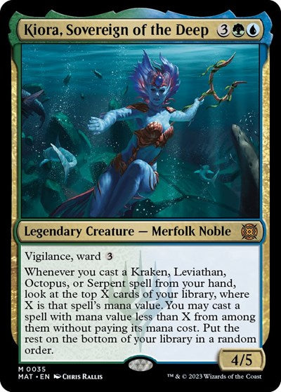 Kiora, Sovereign of the Deep (March of the Machine: The Aftermath) Near Mint Foil