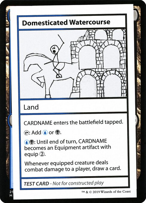 Domesticated Watercourse (No PW Symbol) (Mystery Booster Test Print 2021) Near Mint