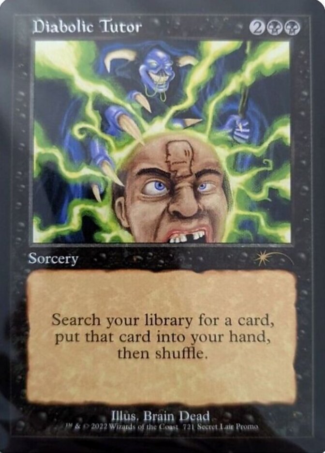 Diabolic Tutor (Secret Lair) Light Play
