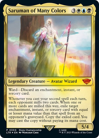 Saruman of Many Colors (Promos: Game Day and Store Championship) Light Play Foil