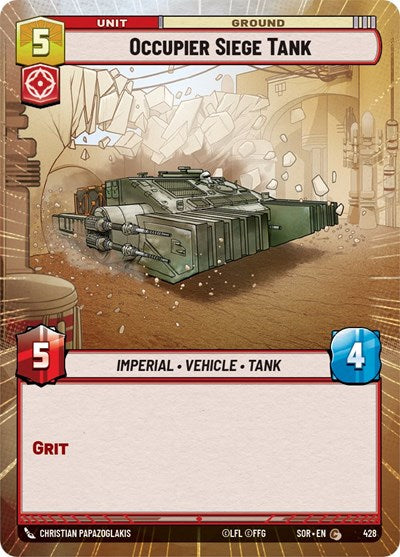 Occupier Siege Tank (Hyperspace) (Spark of Rebellion) Near Mint Foil