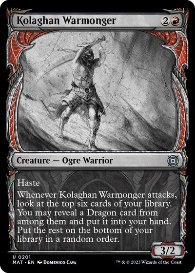 Kolaghan Warmonger (Halo Foil) (March of the Machine: The Aftermath) Near Mint Foil