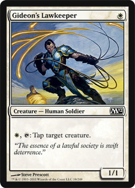 Gideon's Lawkeeper (Magic 2012 Core Set) Near Mint Foil