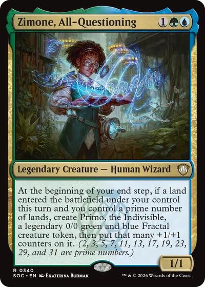 Zimone, All-Questioning (Commander: Secrets of Strixhaven) Near Mint