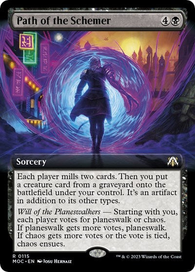 Path of the Schemer (Extended Art) (Commander: March of the Machine) Near Mint
