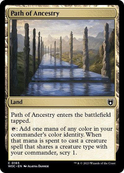 Path of Ancestry (Commander: Wilds of Eldraine) Light Play