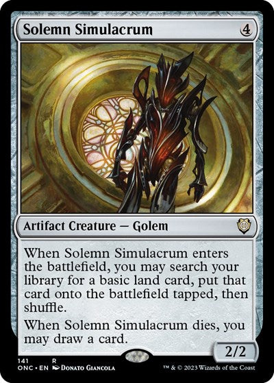 Solemn Simulacrum (Commander: Phyrexia: All Will Be One) Light Play