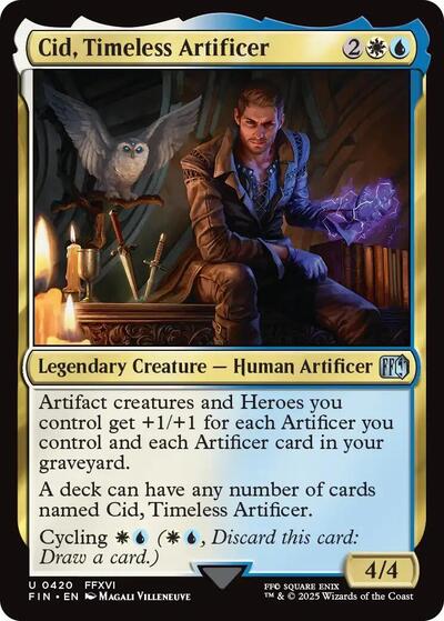 Cid, Timeless Artificer (0420) (Universes Beyond: FINAL FANTASY) Near Mint Foil