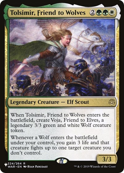 Tolsimir, Friend to Wolves (The List) Light Play
