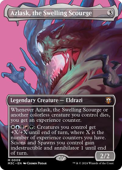 Azlask, the Swelling Scourge (Borderless) (Commander: Modern Horizons 3) Near Mint Foil
