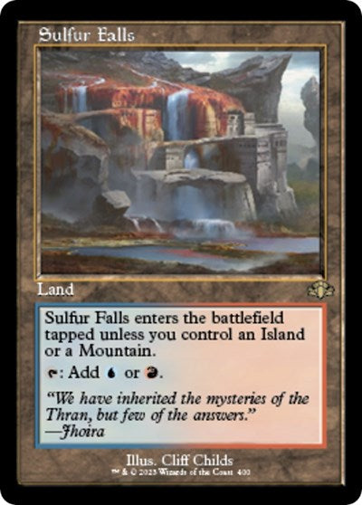 Sulfur Falls (Retro Frame) (Dominaria Remastered) Near Mint