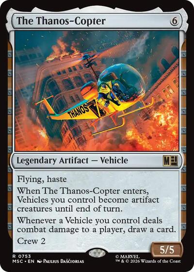 The Thanos-Copter (Commander: Marvel Super Heroes) Near Mint Foil