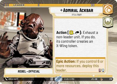Admiral Ackbar It's A Trap! (Hyperspace) (Jump to Lightspeed) Near Mint