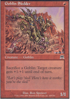 Goblin Sledder (Onslaught) Near Mint Foil